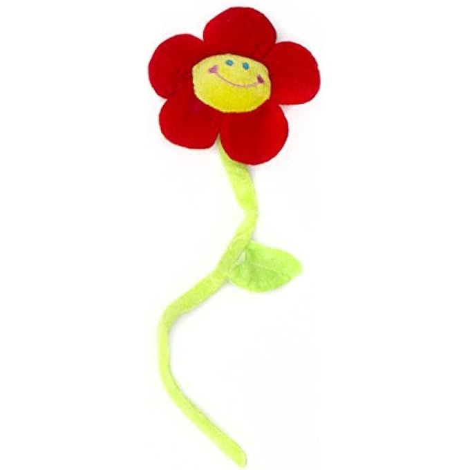 SINGING HAPPY BIRTHDAY FLOWER IN 5 COLOURS - BIRTHDAY GIFT WITH MELODY - RED - Image 1